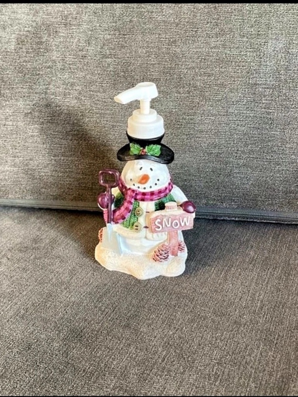 Snowman Holiday Soap Dispenser